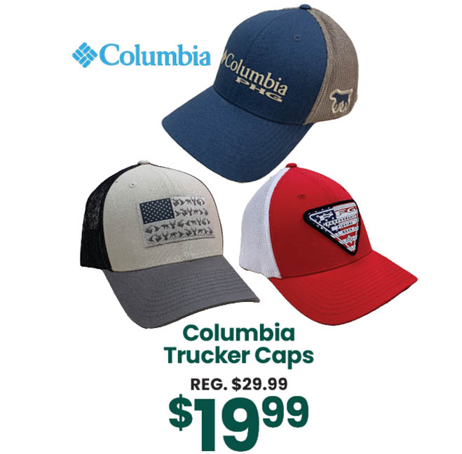 Columbia Trucker Caps $19.99