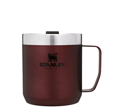 STANLEY LEGENDARY CAMP MUG CUP STAINLESS STEEL INSULATED w DRINK-THRU NEW