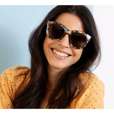 Frenchy Bifocal Sun Peepers - Black/White