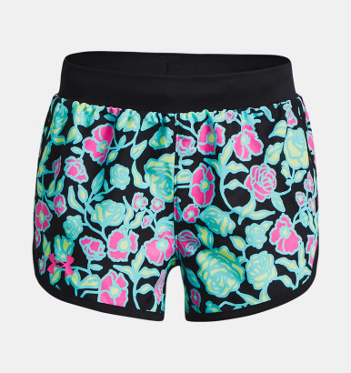 Girls' UA Fly-By Printed Shorts