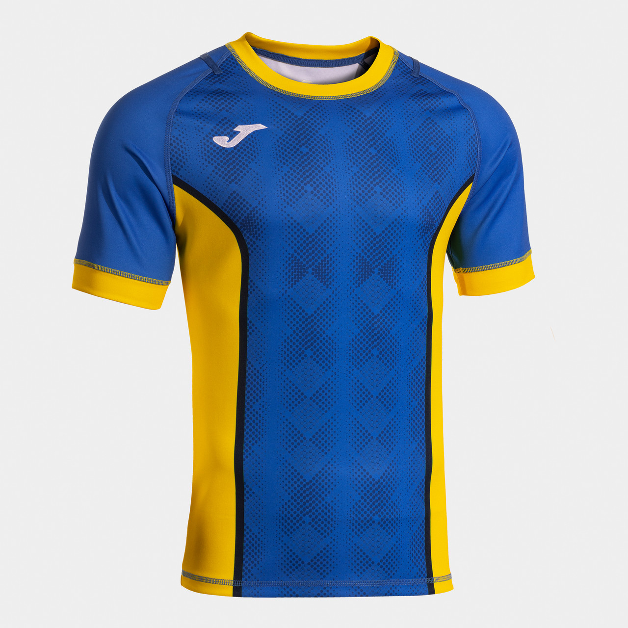 royal blue and yellow nike shirt