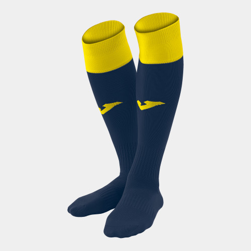 FOOTBALL SOCKS CALCIO 24 NAVY-YELLOW -PACK 4-