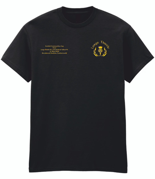 Largs Thistle FC - MatchDetails - T-shirt - Black - Adult - 11380