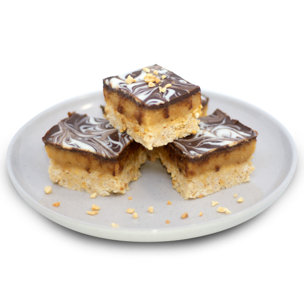 High Protein Choc Peanut Butter Slice