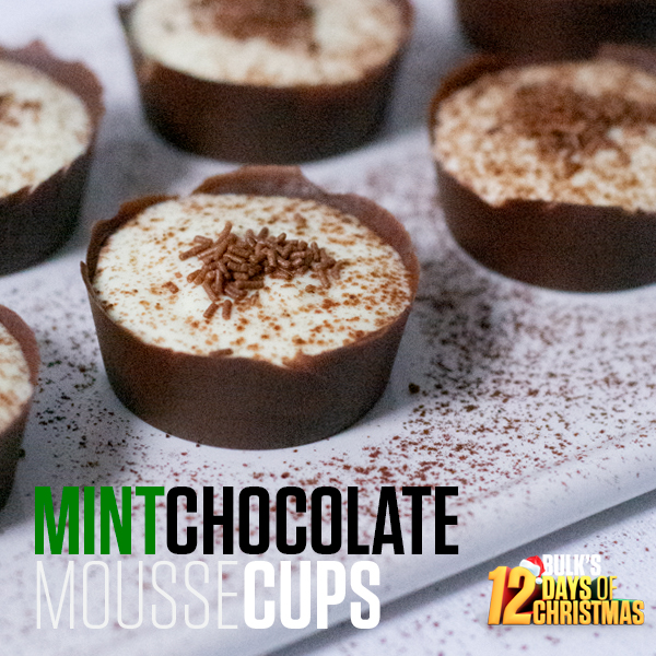 12 Days of Christmas - Mint Chocolate Mousse Cups