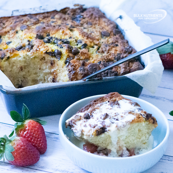 Strawberry and Pineapple Protein Cake