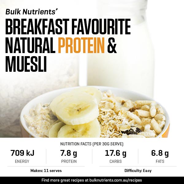 A new breakfast favourite - Natural protein muesli