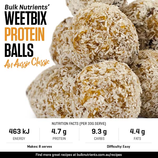 An Aussie Classic - Weetbix Protein Balls