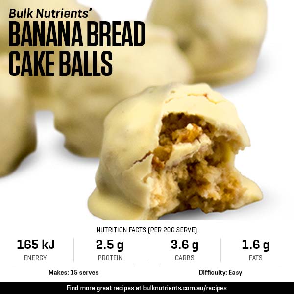 Banana Bread Cake Balls