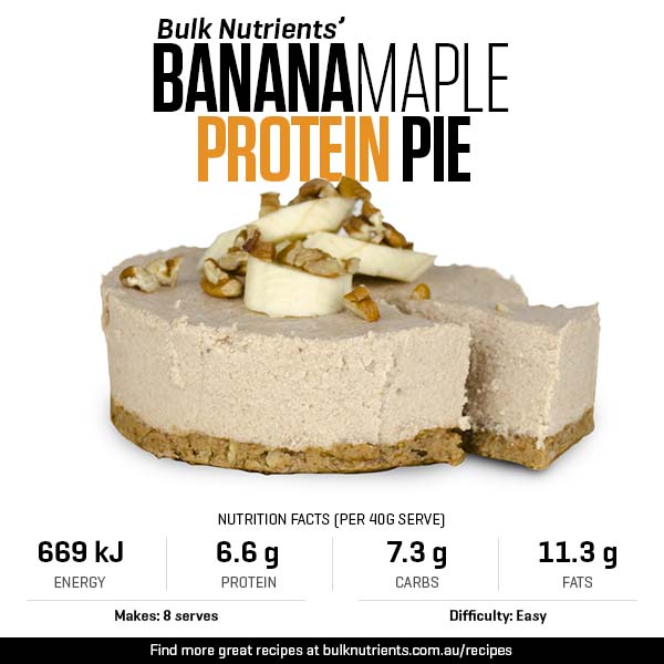 12 Days of Christmas - Banana Maple Protein Pie