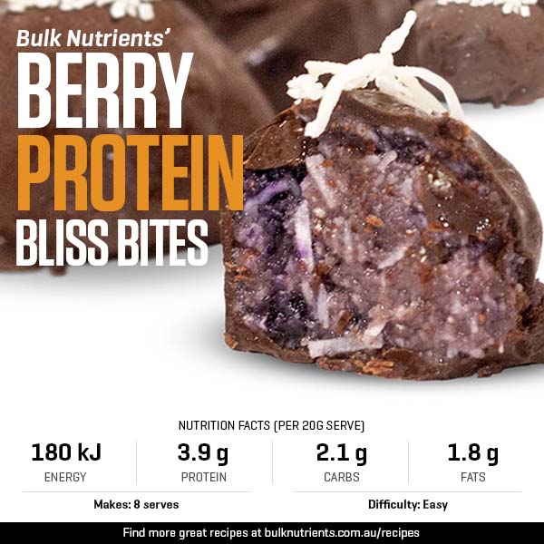 Berry Protein Bliss Bites