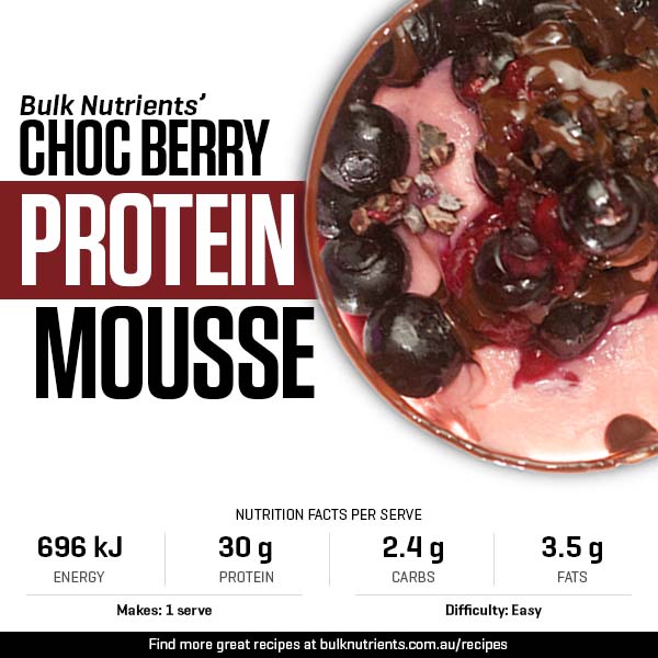 Choc Berry Protein Mousse