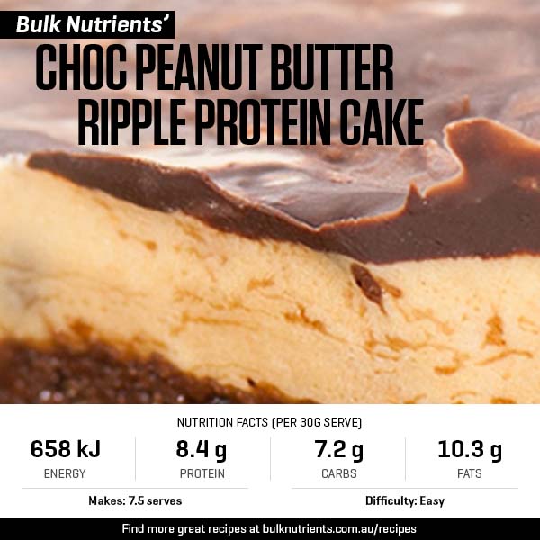 Choc Peanut Butter Ripple Protein Cake