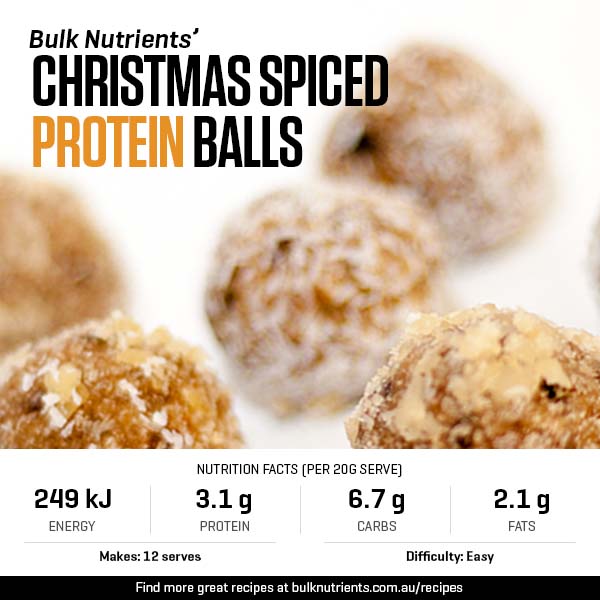 Christmas Spiced Protein Balls