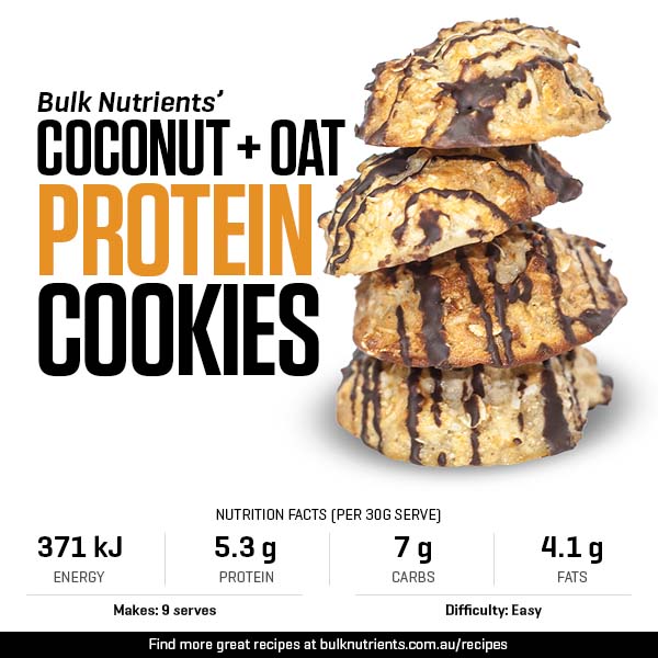 Coconut Oat Protein Cookies
