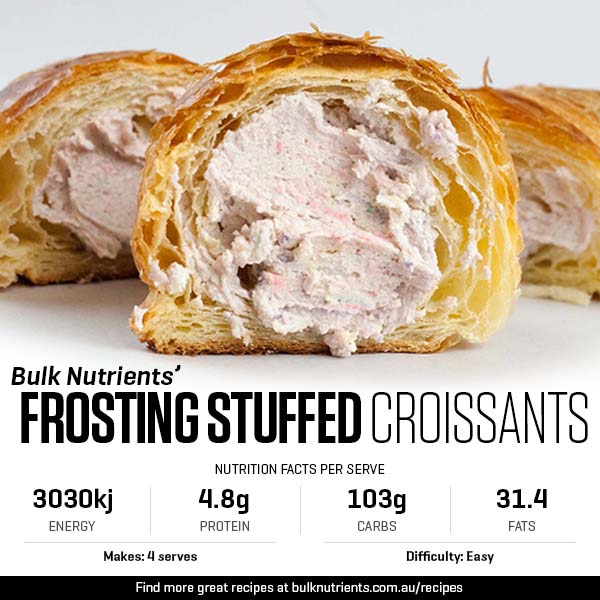 Frosting Stuffed Croissants