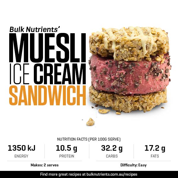 Muesli Ice Cream Sandwich
