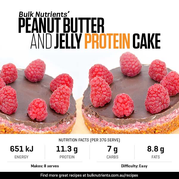 Peanut Butter And Jelly Protein Cake