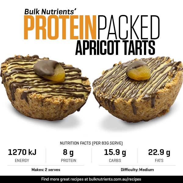 Protein-packed Apricot Tarts