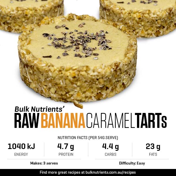 Raw Banana Caramel Tart