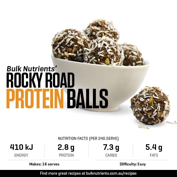 Rocky Road Protein Balls
