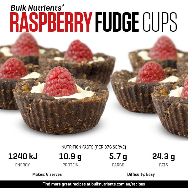 Valentine's Day Raspberry Fudge Cups