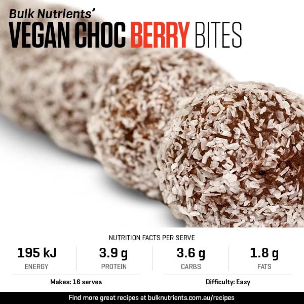Vegan Choc Berry Bites