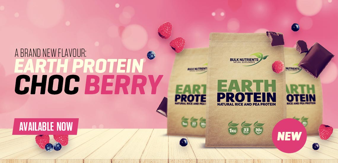 A brand new flavour for Earth Protein Choc Berry