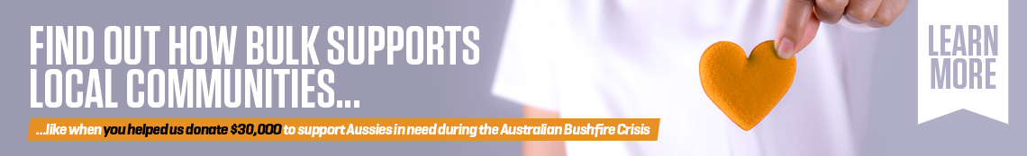 Learn the many ways which Bulk Nutrients gives back to the community