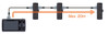 Graphtec GL840 data logger channel expansion distance.