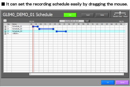Graphtec APS software schedule.