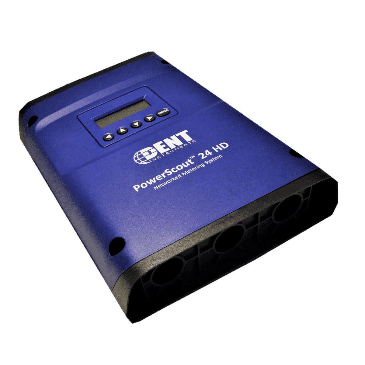 PowerScout 24 HD Power Submeter with Case and Display. Angle view.