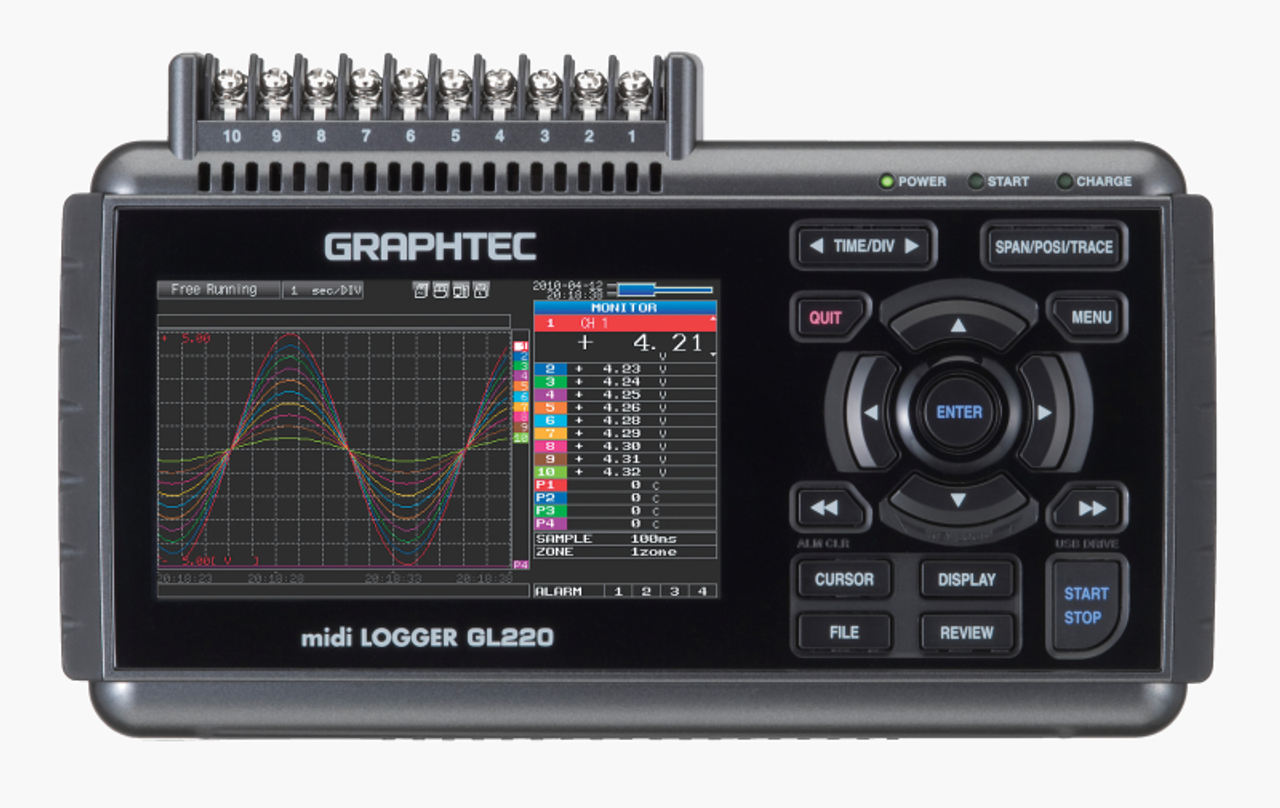 Graphtec GL220 data logger