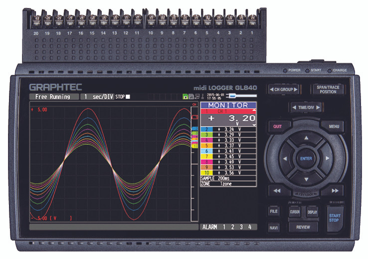 Graphtec GL840WV data logger
