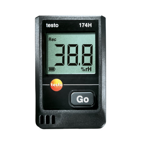 Testo 174H humidity and temperature data logger.