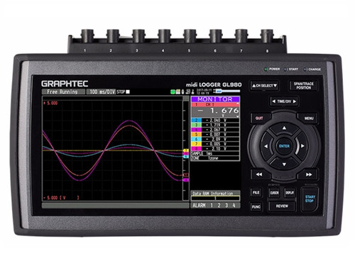 Graphtec data logger GL200 midi LOGGER