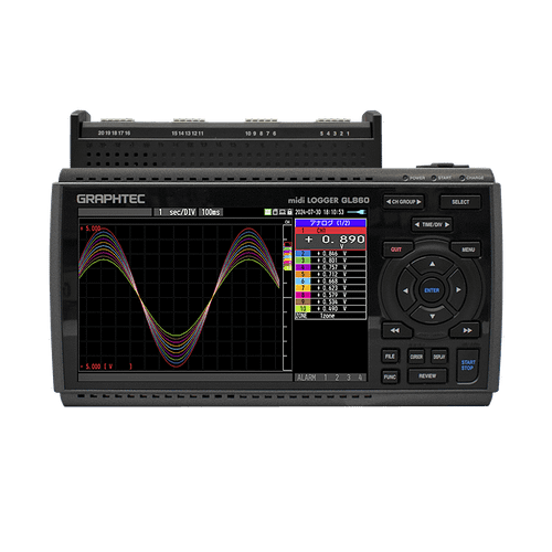 Graphtec GL860 + B-563SL data logger .