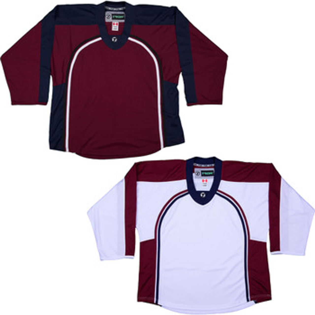 burgundy hockey jersey