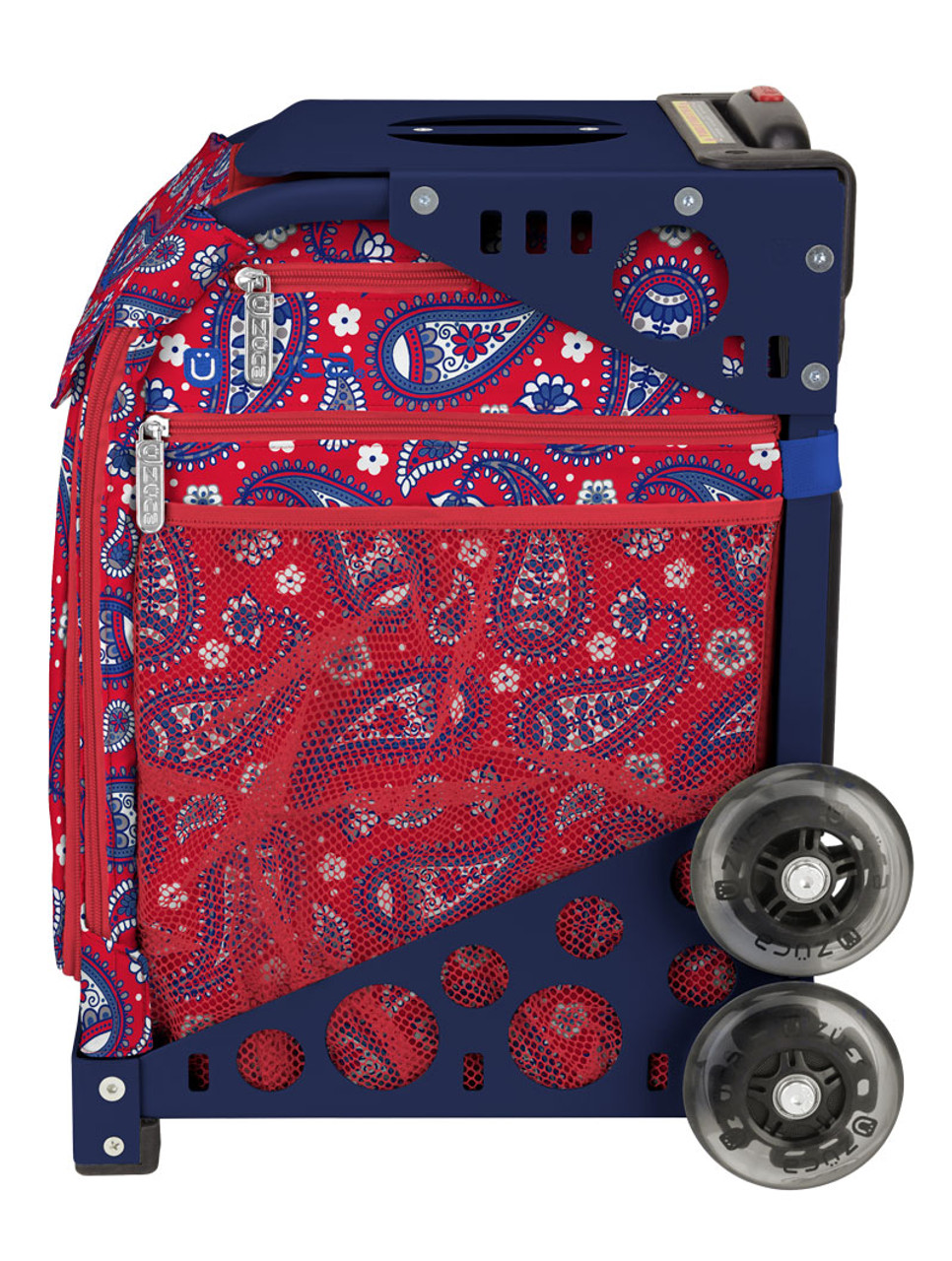 Zuca Wheeled Bag - Paisley in Red
