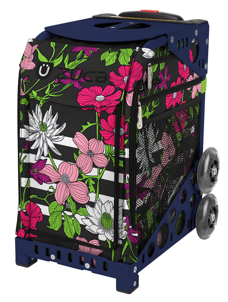 Zuca Petals and Stripes Wheeled Bag