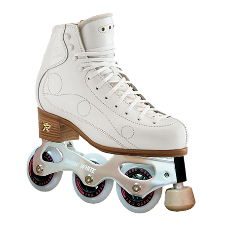Snow White Double L's Inline Figure Skate Chassis USA Skates, Inc.
