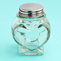Perfectly Plain Collection Heart Shaped Glass Jars