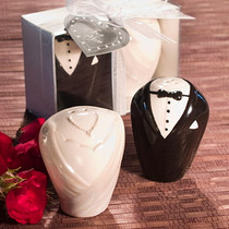 Stylish Ceramic Bride And Groom Salt And Pepper Shakers
