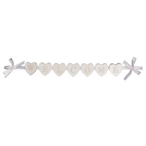 Welcome Wooden Heart Garland