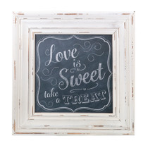 Love Sweet Square Framed Sign