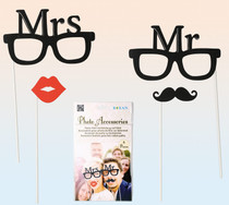 Mr. And Mrs. Party Photo Props