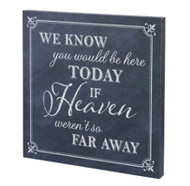 Here Today Canvas Wedding Sign