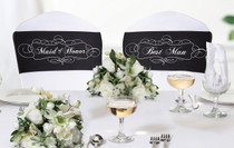 Chair Sash Set Maid of Honor And Best Man