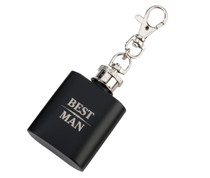 Mini Black Flask Best Man