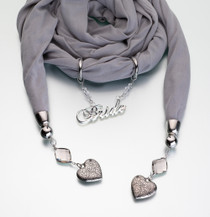 Bride Scarf Grey